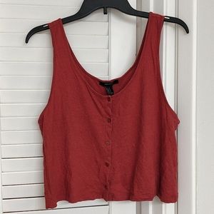 Rust color crop top